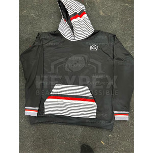 เสื้อฮู้ดผู้ชายสีทึบมาใหม่เสื้อผ้าฤดูหนาวพิมพ์ลายดิจิตอล - Product Image 5
