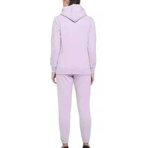 Casual Custom Logo Printing <b>Plus</b> <b>Size</b> Women's Hoodie <b>Jogger</b> and Sweatpants Tracksuit 100% Cotton Winter Season Two Piece <b>Set</b> - Product Image 2