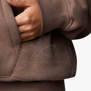 Gran oferta de sudaderas con capucha para mujer de calidad Premium 100% algodón estilo informal cómodo con capucha para invierno con logotipo frontal en línea - Product Image 4