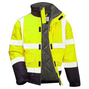 Veste de sécurité respirante pour homme de qualité supérieure, à séchage rapide, imperméable, en polyester, avec étiquette privée pour une utilisation en extérieur - Product Image 2