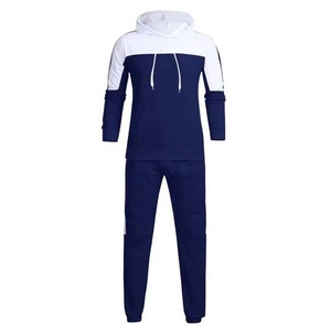 Vêtements de sport, vêtements d'entraînement et de jogging, survêtements d'hiver, haute qualité, conception personnalisée OEM, ensembles de sweats à capuche à manches longues contrastés - Product Image 1