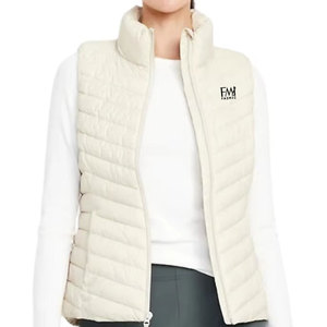 Personnalisé votre propre conception Logo élégant Streetwear toile coupe-vent sans manches doublé femmes bulle gilet avec 100% polyester matériel - Product Image 1