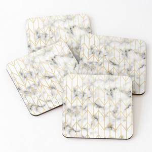 Dessous de verre personnalisés pour boire du thé Forme et taille imprimées Fourniture d'usine Dessous de verre en acacia avec support chez Star Crafts India - Product Image 2