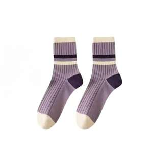 ODM <b>Stripe</b> Ribbed Crew <b>Socks</b> High Quality Cotton Anti-Bacterial Casual Daily Wear for <b>Men</b> Custom Wholesale From Vietnam Factory - Product Image 6