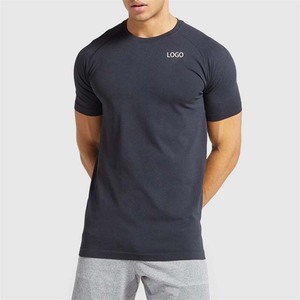 T-shirt à col montant pour hommes, surdimensionné, avec service OEM, de sport, de fitness, très à la mode, nouveau Style, vente en gros - Product Image 5