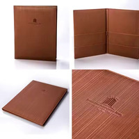 Buku Menu Lipat Ganda Bahan Stainless Steel Model Buku untuk Bar Koktail Komersial, Tempat Minuman, Perlengkapan Hotel Restoran