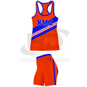 Uniforme de pom-pom girl de couleur et de logo personnalisé fait au Pakistan Uniforme de pom-pom girl de quantité minimale de commande bas de service OEM - Product Image 2