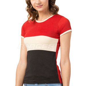 Camiseta de Tela Cómoda Hecha en Pakistán, Diseño Único, Camiseta de Verano para Mujer, Diseño de Camiseta con MOQ Bajo - Product Image 2
