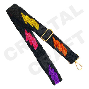 Correas de bolso de cuentas de semillas ajustables Star Red, accesorios de moda con forma personalizada y correa de monedero con cuentas de diseño - Product Image 3