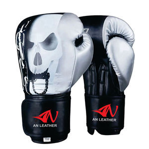 นวมชกมวยไทยคุณภาพสูง ปักโลโก้ได้ตามต้องการ สำหรับฝึกซ้อมและแข่งขัน ระบายอากาศได้ดี บุผ้าฝ้าย ผลิตจากหนังวัวแท้ - Product Image 3