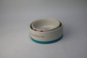 Ciotola per animali domestici in ceramica antiscivolo di alta qualità decalcomania in ceramica con base - Product Image 5