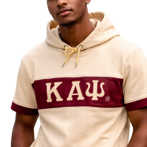 Kappa Alpha Psi Kream <b>Short</b> <b>Sleeve</b> <b>Hoodie</b> Nupe Greek Fraternity Premium Streetwear - Product Image 6