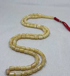 สร้อยคอสวดมนต์อำพันลูกปัดลูกประคำอิสลามลูกปัดอธิษฐานลูกปัดไม้สีเหลืองอำพันอิสลาม99เม็ด - Product Image 4