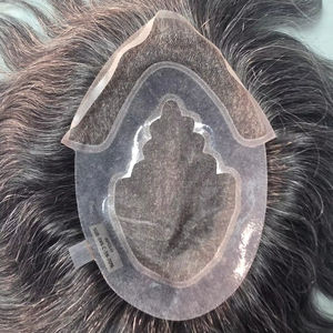 Taz Hair BD, Cabello Humano Remy Indio, con Frente de Encaje, Ondulado Natural, Estilo Negro, Ecológico, Ligero, Parches de Tupé - Product Image 1