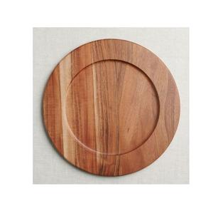 Vaisselle faite à la main de qualité supérieure gâteau aux fruits assiette alimentaire pas cher et meilleur prix assiettes de chargeur bois de manguier Antique sous assiettes - Product Image 4