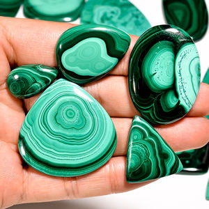 Lot de Malachite Naturelle Pierres Précieuses Naturelles Lot de Pierres Lâches Vente en Gros Cabas Mix Shape Cabochon lot - Product Image 6
