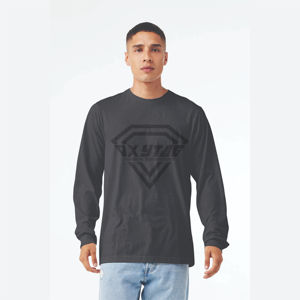 Camiseta de manga larga para hombre al por mayor 100% algodón manga completa transpirable cuello redondo diseño liso camisetas para hombre personalizadas - Product Image 1