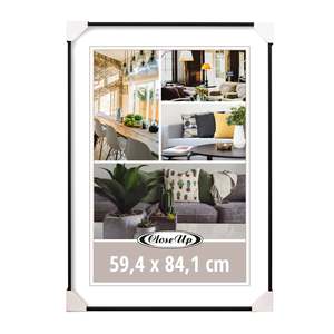 กรอบรูป/กรอบภาพวาดอะลูมิเนียม DIN A1 รุ่นใหม่ ขนาด 59.4 x 84.1 ซม. สีดำเงิน สำหรับตกแต่งบ้าน - Product Image 5