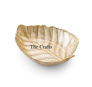 Aluminium Gold Color <b>Chocolates</b> Serving Bowl Handmade Customized Size And Shape For <b>Wedding</b> Party And Event Use - Product Image 2