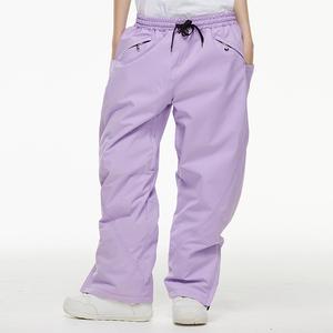 Pantalones de snowboard de esquí holgados Unisex más vendidos, ropa de invierno para exteriores, cierre de cremallera, impermeable, a prueba de viento, de talla grande para hombres y mujeres - Product Image 1