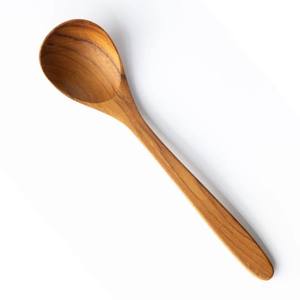 Utensilio de cocina de acacia de madera natural, cuchara de cocina hecha a mano, cucharón, vajilla sostenible ecológica - Product Image 1
