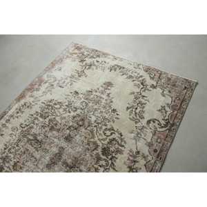 Tapis turc 4,4 x 6,9 pieds, tapis vintage, tapis oriental en laine marron - Product Image 5