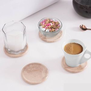 Durable & Eco-Friendly 3.5-Inch Diameter <b>Ceramic</b> Tea Cup <b>Coasters</b> Set of 6 with Holder from Indian Supplier - Product Image 4