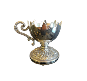 Porte-gobelet à œuf à la coque gravé en argent pour la décoration de table Cuisine Petit déjeuner Porte-gobelet réutilisable en argent - Product Image 1