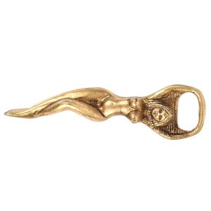 Mermaid Design Brass Bottle Opener Kitchen and <b>Table</b> <b>Top</b> Nautical Brass Bottle Openers Small Brass Nautical Beer Bottle Opener - Product Image 6