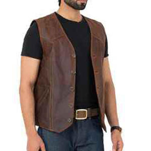 Chaleco de cuero de vaca genuino para hombre de Grado Superior 2025, logotipo personalizado de talla grande, estilo Formal, cálido, a prueba de viento, chaleco alto transpirable - Product Image 2