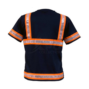 Outdoor Safety Hi Vis Polyester Breathable Waterproof T-<b>shirts</b> for <b>Men</b> Construction <b>Work</b> Wear Custom Logo Wholesale - Product Image 4