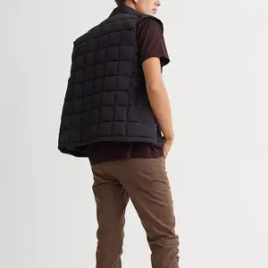 Chaleco acolchado ajustable transpirable ligero para hombre, chaqueta sin mangas antiarrugas de alta calidad, OEM personalizado, superventas 2026 - Product Image 3