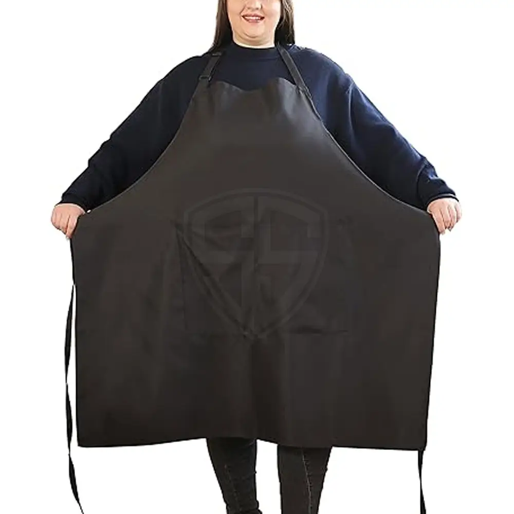 शेफ एप्रन उच्च गुणवत्ता वाले कॉटन कैनवास क्रॉस बैक एप्रन समायोज्य पट्टियों और बड़ी जेब के साथ