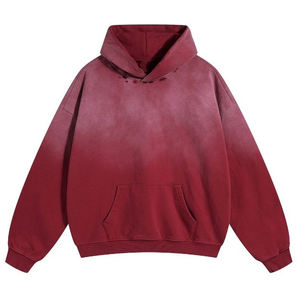 Fabricants de sweats à capuche délavés à l'acide personnalisé unisexe Vintage Print Logo Distressed Sports à manches longues à capuche en coton surdimensionné - Product Image 2