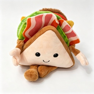 Peluche Personalizado con Forma de Sándwich Triangular Relleno, Juguete de Peluche con Temática de Comida para Halloween, Unisex de 0 a 24 Meses - Product Image 3