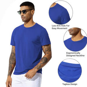 เสื้อยืดฮิปฮอปพิมพ์ลายตามสั่ง ผ้าโพลีเอสเตอร์/คอตตอน ป้องกันขนร่วง สำหรับผู้ชาย ขายส่ง แขนสั้น ทรงปกติ ฟิตเนส ยิม ลายตัวอักษร - Product Image 2