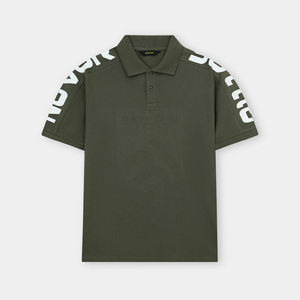 Camiseta de Hombre Ligera de Alta Calidad, Personalizada OEM, Transpirable, de Algodón, Color Sólido, Manga Corta, Informal, de Verano, Tejido de Punto - Product Image 1