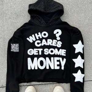 500gsm Custom Logo Hoodie Embroidery Cotton Unisex Pullover <b>3D</b> Blank Cropped Puff Print <b>Hoodies</b> - Product Image 5