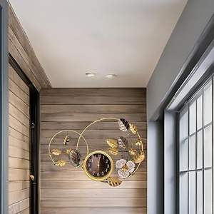 Metal <b>Wall</b> <b>Clock</b> Decorative Modern Silent Analog Timepiece <b>For</b> Living Room Office Kitchen Hotel Interior Home Decor Accent - Product Image 4