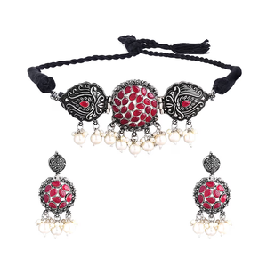Collier Kundan marron pour mariages - Product Image 2