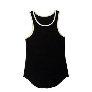 2025 Style nouveau Muscle Fitness entraînement Stringer débardeur Compression côtelé gilet coton doux sensation débardeur pour hommes - Product Image 3