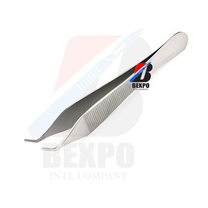 Pince à épiler dentaire demi-or Adson Instruments à épiler dentaires incurvés Manuel - Product Image 2
