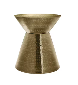 Table d'appoint console en fer moderne faite à la main avec incrustation d'os tabourets et poufs en métal décoratifs pour la maison et l'hôtel - Product Image 1