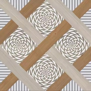 Wood Book Match Azulejo de diseño de madera especial 300x300mm Pared de suelo de jardín Nuevo estilo - Product Image 6