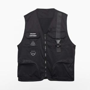 Cyber Techwear Cargo <b>Vest</b> <b>Men</b> <b>Black</b> Gothic Cyberpunk Techwear Fleece <b>Vest</b> Slim Fit Tops Custom Streetwear Techwear Ninja Clothes - Product Image 4