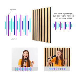 Autocollants muraux en <span class=keywords><strong>placage</strong></span> de <span class=keywords><strong>bois</strong></span> géométrique auto-adhésifs Kasaro Modern, panneaux acoustiques 3D en polyester - Product Image 3