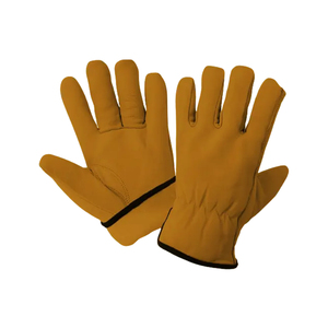 Guantes de conductor de cuero de vaca de primera calidad, resistentes al aceite, transpirables, con protección para las manos, guantes de cuero de seguridad para hombres - Product Image 6