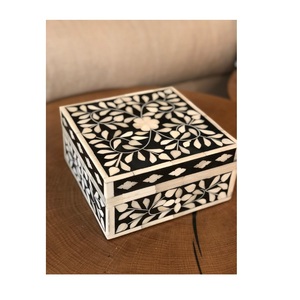Handmade Luxury Custom Bone Inlay <b>Resin</b> Crafts Home Goods Accessories <b>Gift</b> Box Storage Finished Standard Angel Bone Inlay - Product Image 2