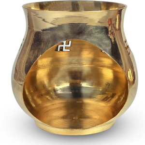 <b>Brass</b> <b>Oil</b> <b>Lamp</b> Pooja Essential Decoration <b>Brass</b> Metal Fragrance <b>Lamp</b> for Pooja at Wholesale Price - Product Image 3