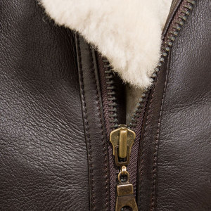 เสื้อแจ็กเก็ตหนังผู้ชายโลโก้ตามสั่งสไตล์สตรีทแฟชั่นใหม่แจ็คเก็ตหนังสำหรับนักขี่มอเตอร์ไซค์แนววินเทจ - Product Image 4